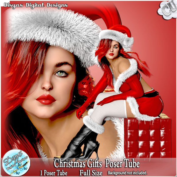 CHRISTMAS GIFTS POSER TUBE CU by Disyas - Click Image to Close
